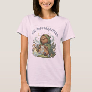 The Capybara Coven Knitting Cosmic Scarf T-Shirt