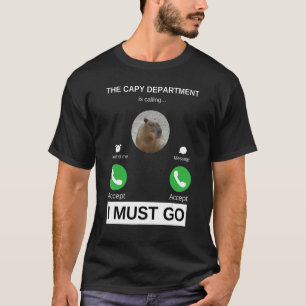 The Capybara Department is Calling   Capy Pulls Up T-Shirt