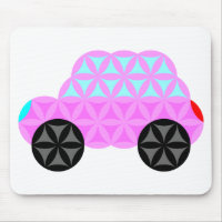 The Car Of Life - Sacred Shapes A3.Pink.