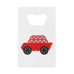 The Car Of Life - Sacred Shapes A3,Red.
