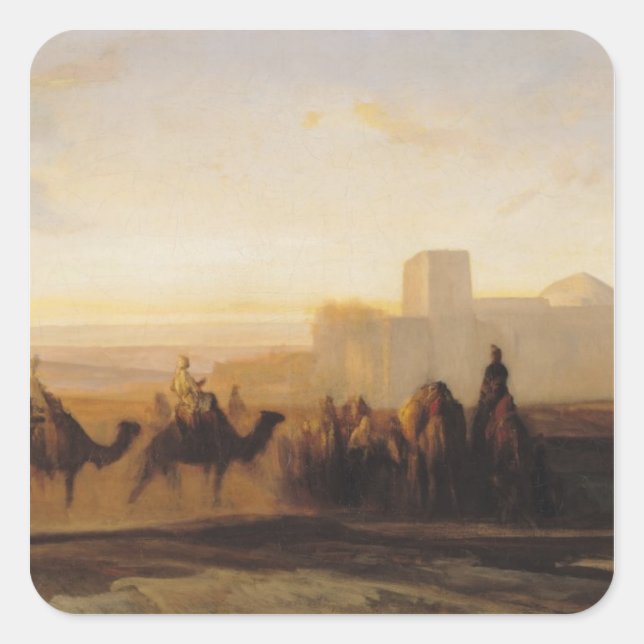 The Caravan Square Sticker (Front)