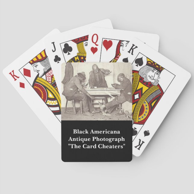 "The Card Cheaters" Black Americana Poker Cards (Back)