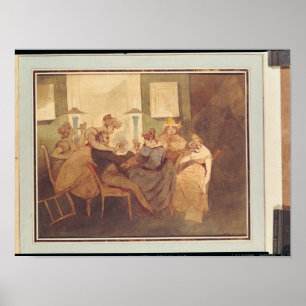The Card Game, after 1830 Poster