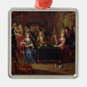 The Card Players, 1699 Metal Tree Decoration
