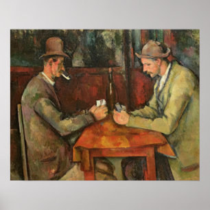 The Card Players, 1893-96 Poster