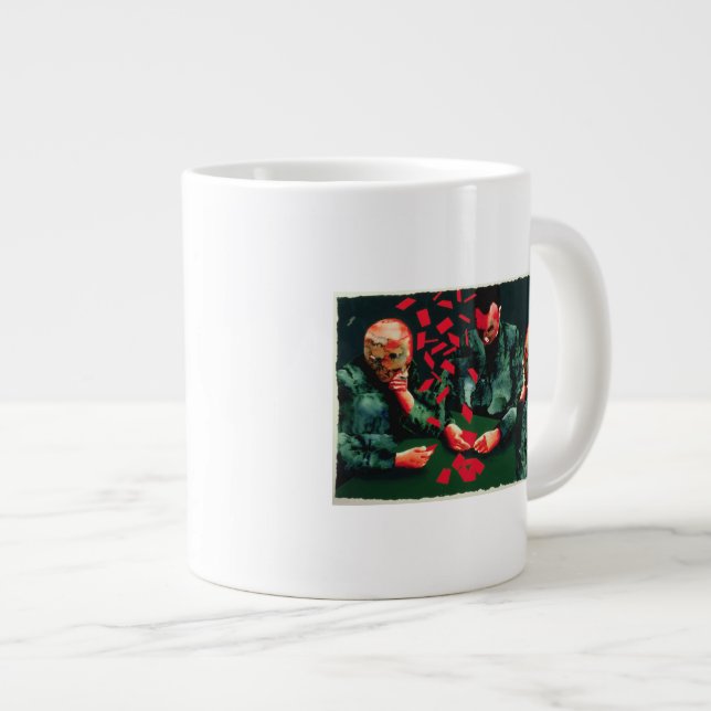 The Card Players 1987 Large Coffee Mug (Front Right)