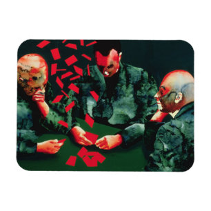 The Card Players 1987 Magnet