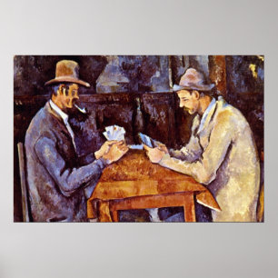 The Card Players by Paul Cezanne Poster