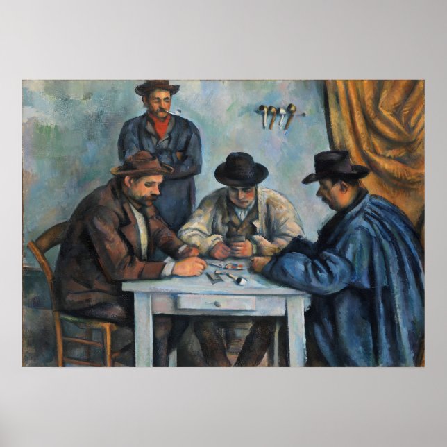 The Card Players by Paul Cezanne Poster (Front)
