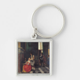 The Card Players, c.1663-65 Key Ring