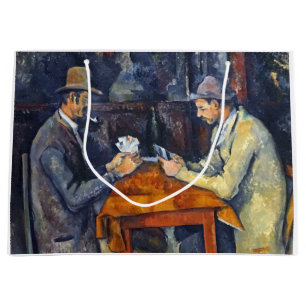 The Card Players, Cezanne Large Gift Bag