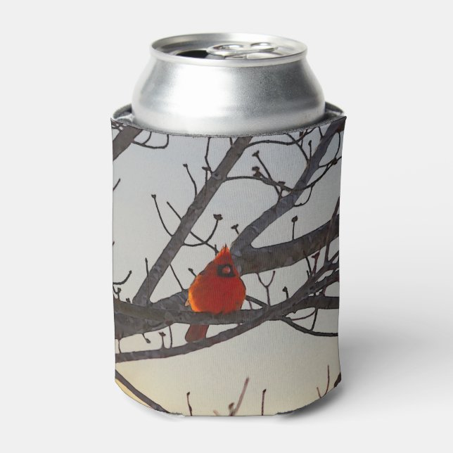 The Cardinal In The Morning Can Cooler (Can Front)