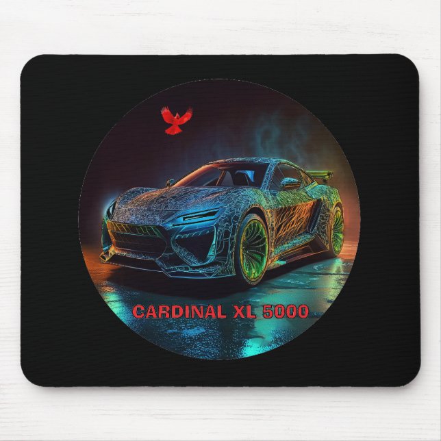 The Cardinal XL5000 Elite Sports Car Mouse Pad (Front)