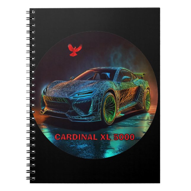 The Cardinal XL5000 Elite Sports Car Notebook (Front)