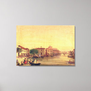 The Careenage, Bridgetown, Barbados, c.1848 Canvas Print