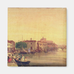 The Careenage, Bridgetown, Barbados, c.1848 Magnet