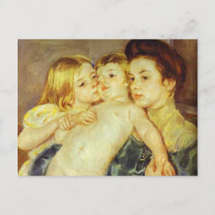 The Caress. 1902, Mary Cassatt Postcard
