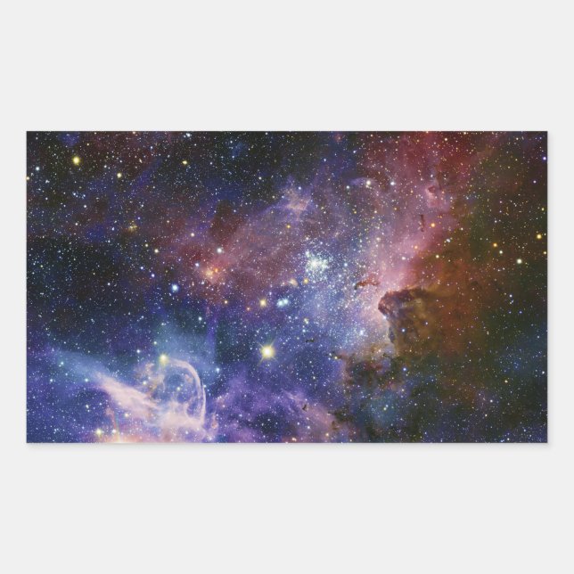 The Carina Nebula Eta Carina Nebula NGC 3372 Rectangular Sticker (Front)