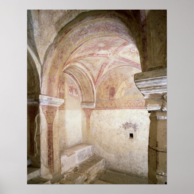 The Carolingian frescoes in the inner crypt Poster (Front)