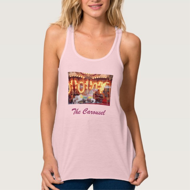 'The Carousel' Ladies' Racerback Tank Top (Front)