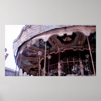 The Carousel Vintage Poster