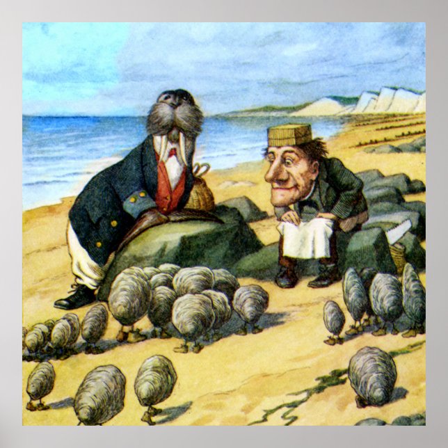 The Carpenter and the Walrus in Wonderland Poster (Front)