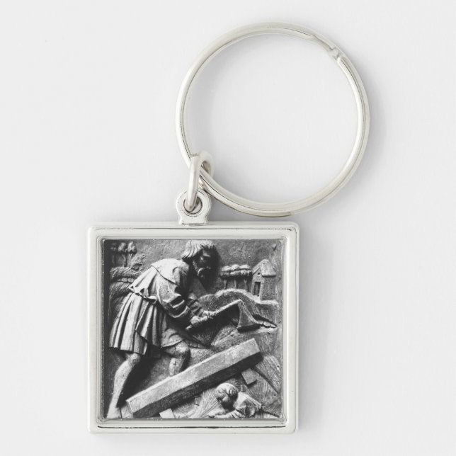 The Carpenter, detail from an altarpiece Key Ring (Front)