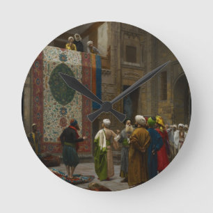 The Carpet Merchant, c.1887 (oil on canvas) Round Clock