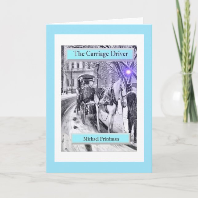 The Carriage Driver, Folded Greeting Card (Front)