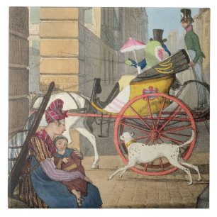 The carriage entrance, from 'Twenty-four Subjects, Tile