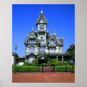 The Carson Mansion in Eureka, California Poster