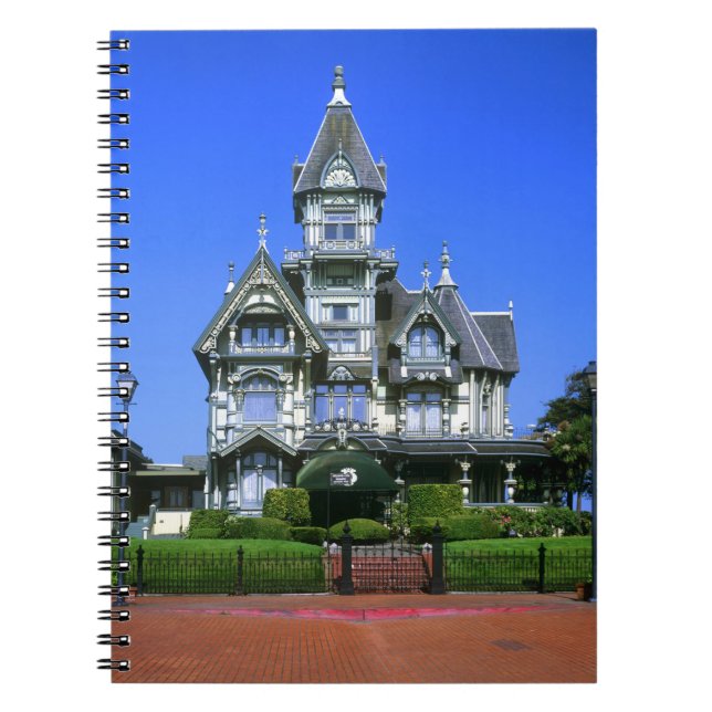 The Carson Mansion in Eureka, California Spiral Notebook (Front)