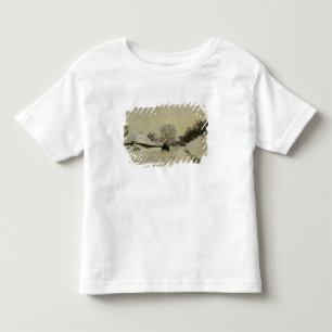 The Cart, or Road under Snow at Honfleur, 1865 Toddler T-Shirt