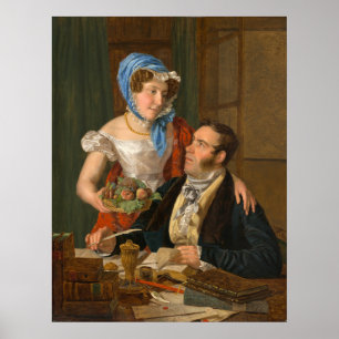 The Cartographer Professor - Waldmüller Fine Art Poster