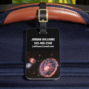 The Cartwheel Galaxy And Its Companion Galaxies. Luggage Tag