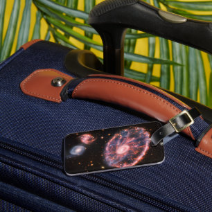 The Cartwheel Galaxy And Its Companion Galaxies. Luggage Tag