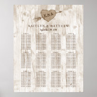 The Carved Heart Tree Wedding Collection Seating