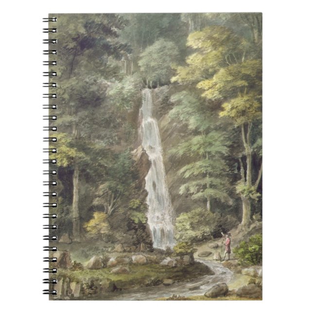 The Cascade Waterfall at Hestercombe Gardens (w/c Spiral Notebook (Front)