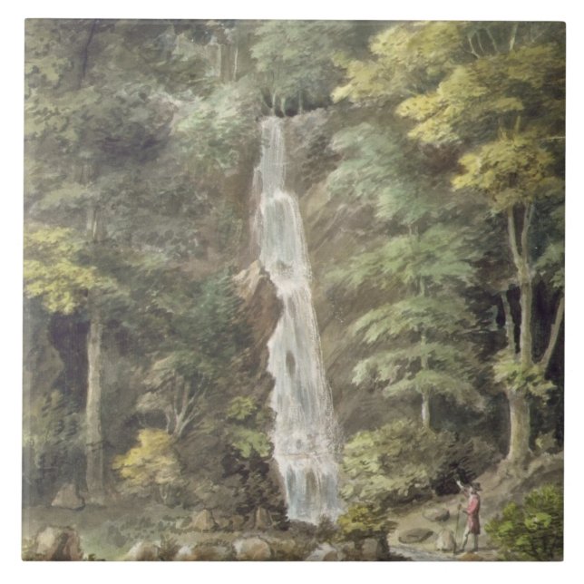 The Cascade Waterfall at Hestercombe Gardens (w/c Tile (Front)