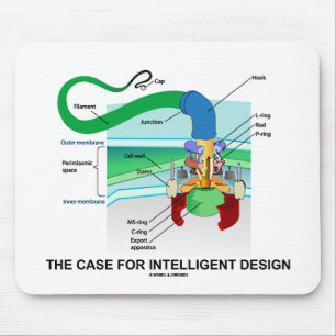 The Case For Intelligent Design (Flagellum) Mouse Pad