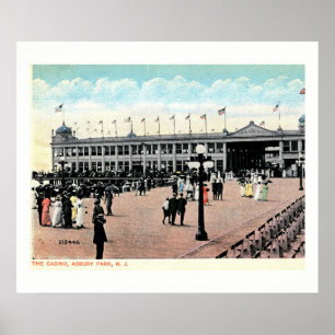 The Casino Boardwalk, Asbury Park, NJ, Poster