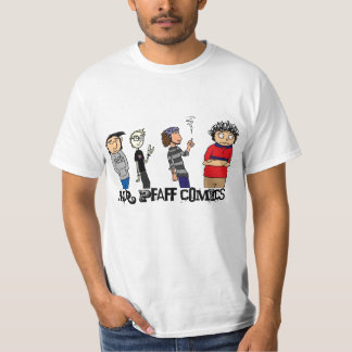 The Cast of the New Pfaff Comics T-Shirt