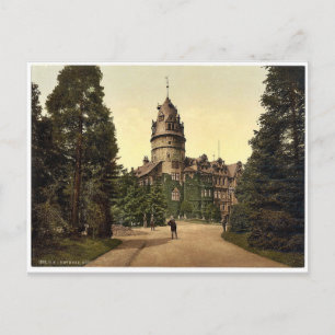 The castle, Detmold, Lippe, Germany rare Photochro Postcard