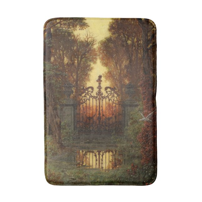 The Castle Gate (by Ferdinand Knab) Bath Mat (Front Vertical)