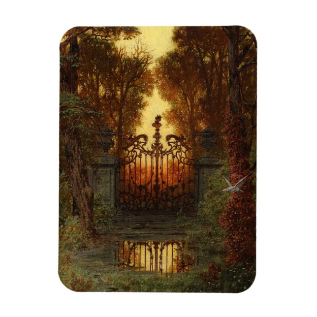 The Castle Gate (by Ferdinand Knab) Magnet (Vertical)