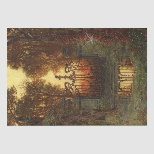 The Castle Gate (by Ferdinand Knab) Tissue Paper (Front)