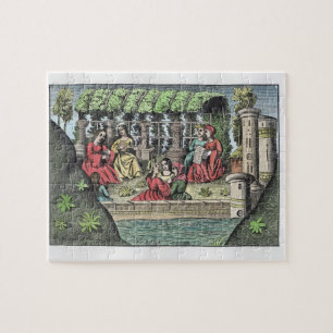 The Castle of Alamond and its Enchantments, from ' Jigsaw Puzzle