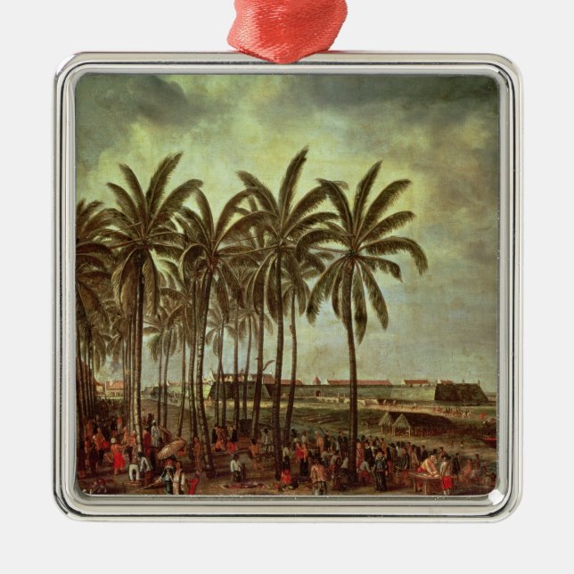 The Castle of Batavia,Seen from Kali Besar Metal Tree Decoration (Front)