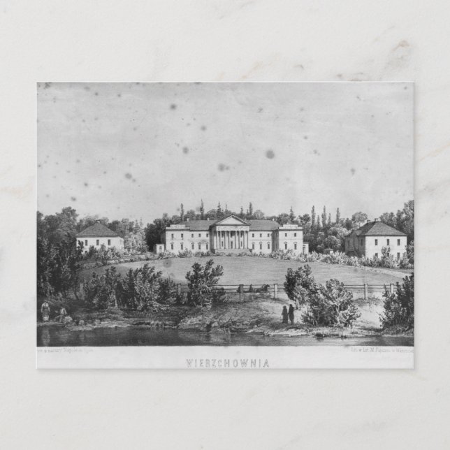 The Castle of Wierzchownia Postcard (Front)