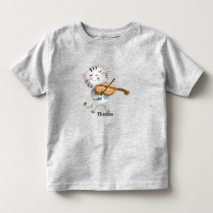 The Cat and the Fiddle Personalised Toddler T-Shirt